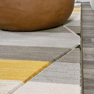 Kehoe Retro Diamonds Geometric Area Rug